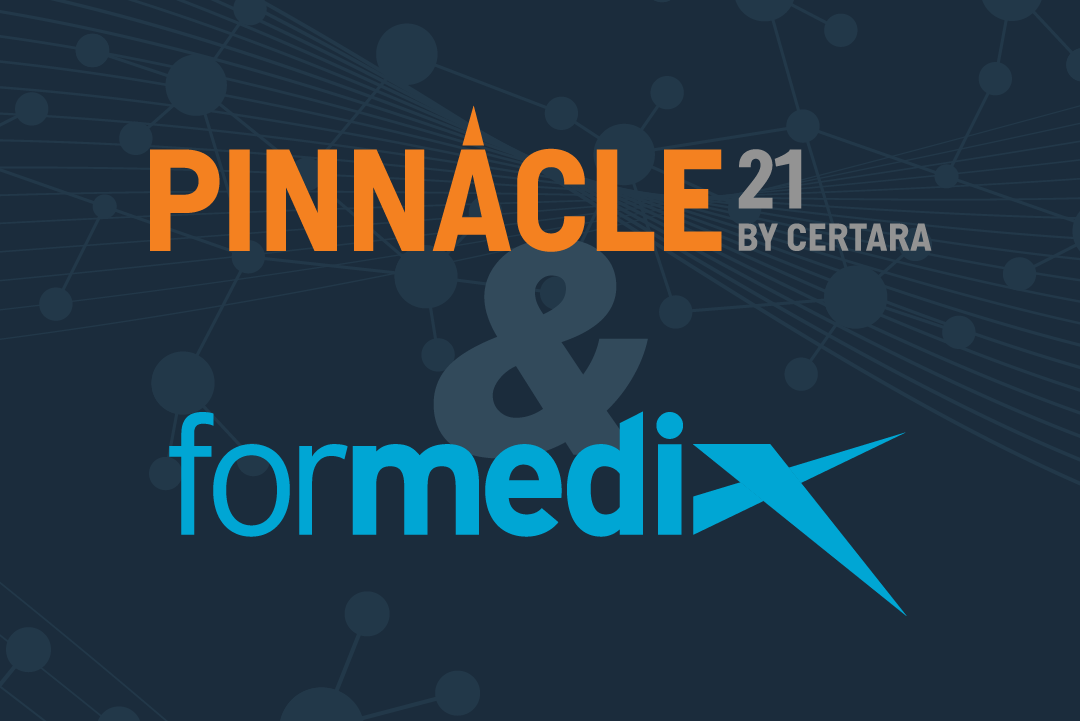 Formedix ryze cloud based clinical metadata repository and SDTM automation suite and Certara Pinnacle 21 data validation platform combine to power faster clinical trials.